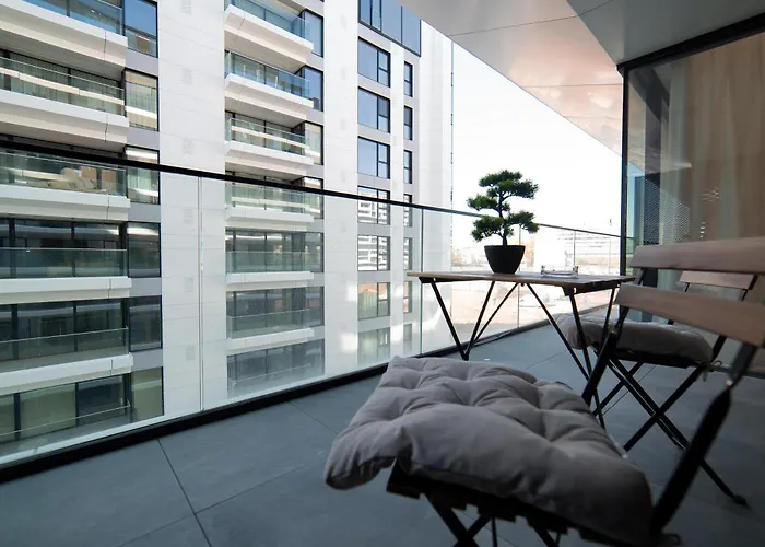 Apartment One-bedroom With Sofa Bed And Balcony Near Pipera Metro Bucharest